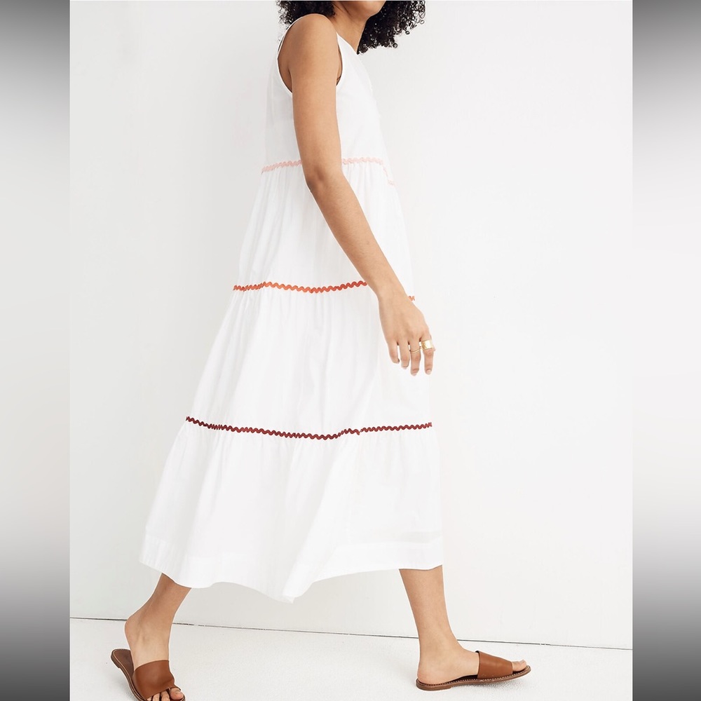 Rickrack Cattail Tiered Dress
